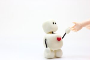 人と手をつなぐロボット