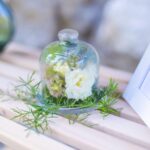 ガラスドームのお花