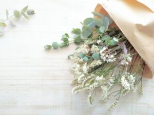 ドライフラワーのブーケ